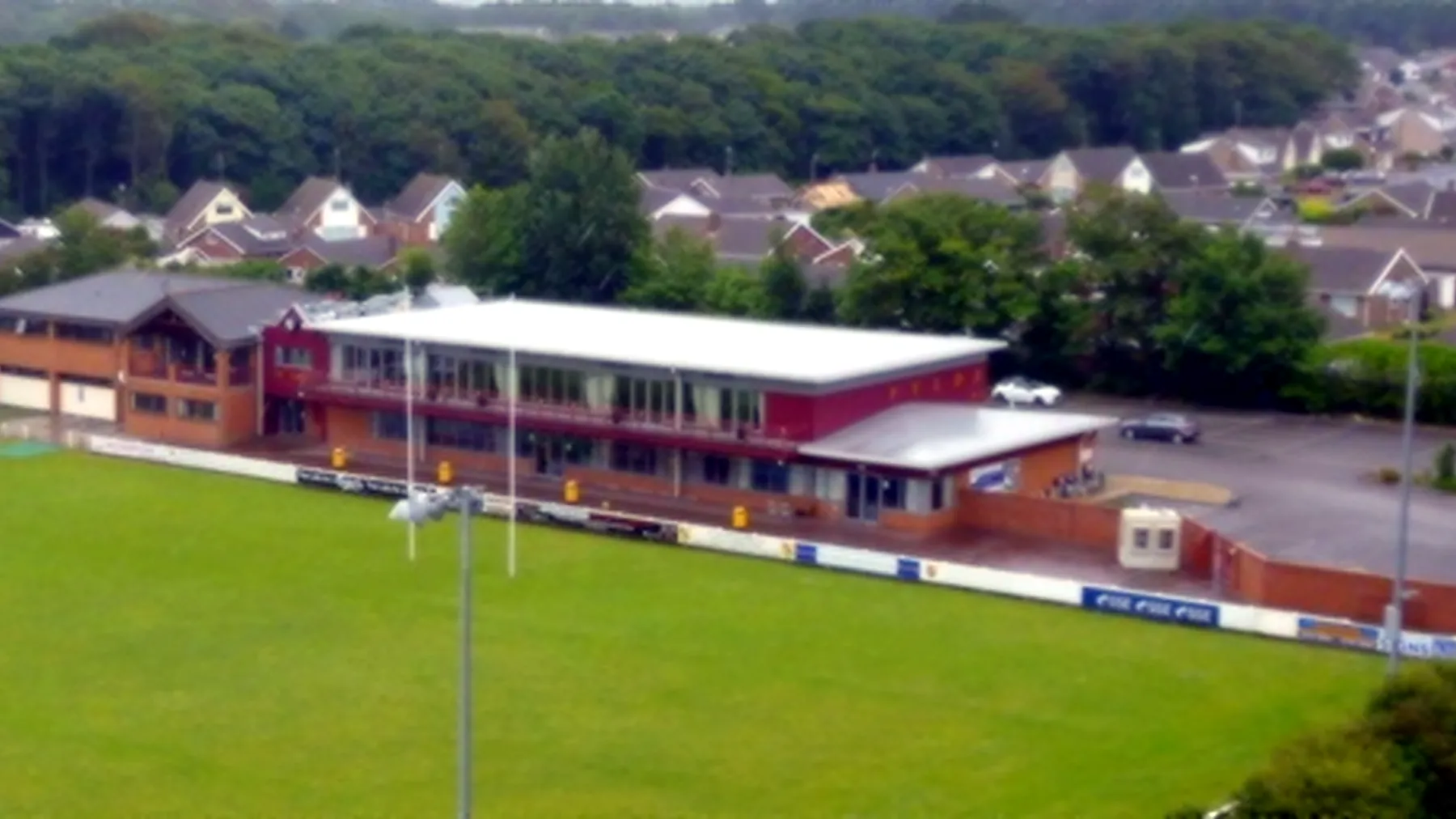 Fylde Rugby Club pitches at golden hour